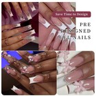 120pcs Soft Gel False Nail Tips French Shape Full Cover Press On Nails 12 Sizes