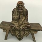 Old Chinese Bronze Copper Handmade Dharma Buddha Statue