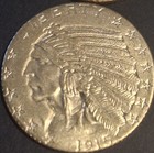 1907 - 1916 Indian Head eagle Dollar Full Set   10 Gold Plated Us Copy Coins