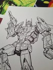 Superion 11x17 Original Inked Art Signed By Michael Fulcher