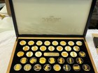 Franklin Mint The Golden Treasures Of Ancient Egypt Set W coa   Booklet Present