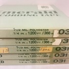Set lot 5 Emerald 031 Recording Tape Reel To Reel 1 5 1 2 Mil 1 4  X 1200  Used