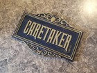Haunted Mansion Inspired Prop Sign   Plaque Replica Caretaker Disney Home Decor