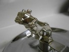 Vintage Mack Truck Bulldog Ashtray Chrome Metal Collectible Decor