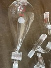 Lot Of Laboratory Glass Apparatus  Flasks adapters accessories