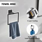 10 Pieces Bathroom Accessories Set  S304 Stainless Steel Bath Towel Bar Set     