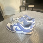 Nike Men   s Low Top Lace-up Blue white Colorblock Athletic Sneakers