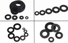 450pcs Black Nylon Flat Washer Assortment Kit  For M2 M2 5 M3 M4 M5 M6 M8 Scr   