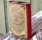 Empty Antique Vintage Rare Dupont Superfine If Gun Powder Tin Can Wilmington De