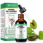 Cat Natural Dewormer Liquid Tapeworm Whipworm Roundworm Hookworm Prevention