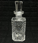 Waterford Cut Crystal Square Decanter With Stopper 10  Tall Signed Ireland