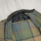 Men s Plaid Flannel Cpo Shirt Jacket Green Yellow Gray Anchor Buttons