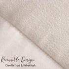 Decorative Chenille Throw Pillow Covers 20x20 Set Of 2  Luxury Soft Velvet