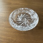 Vintage American Brilliant Cut Lead  Crystal Glass 6  Ashtray Hollywood Regency