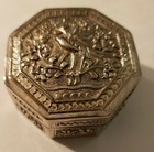 Sterling Bird Floral And Vine Trinket Or Large Vanity Pill Box