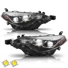 Fit 2017 2018 2019 Toyota Corolla Se Xle Xse Sedan 4dr Headlights Pair W bulbs