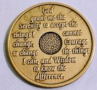 Alcoholics Anonymous 41 Year Recovery Coin Chip Medallion Medal Token Aa Bronze