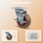 4  Heavy Duty Casters  Hi-temp Nylon Casters Capacity Up To 2400 Lb