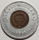 1905 Lewis   Clark Centennial Exposition     Encased Indian Cent  Lucky Penny