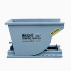 1 3 Yd Wright Self Dumping Hopper- Trash - Demo- Recycling Hopper- Free Shipping