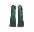 Women   s Long Sheep Leather Embroidered Gloves For Formal Events