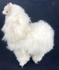 Alpaca Hand Made 100  Pure Wool Stuffed Plush Doll Animal Fluffy Soft - 7  Tall