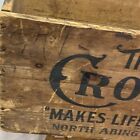 Antique Or Vintage Advertising Box Wooden Crate The Crossett Shoe For Gentlemen
