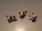 Vintage 1960 s Miniature Hagen Renaker Three Siamese Kittens
