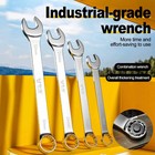 9 Point Metric Ratchet Wrench Combination Spanner Tool Pick Size 6mm-14mm