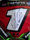 Ryan Villopoto  1 Signed Kawasaki Red Front Number Plate Sx Mx Jsa Coa
