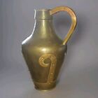 Antique Russian Arts And Crafts Amphora Formed Pitcher - Imperial Brass 