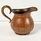 Antique Brass Universal Landers Frary   Clark Creamer Pitcher 3  Tall 1900s