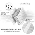  black  100 Pcs Disposable Face Masks 3-ply Non Medical Surgical Earloop Cover