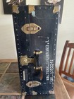 Vintage Us Military American Forces Steamer Trunk Col  Thurmond 40s-50s Trunk