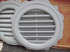 Nos Gablemaster 22  Round Gable Vent Gray Vinyl 40yr Life 2 For 1 Price Bargain 