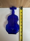 Vintage Cobalt Blue Violin fiddle Bottle