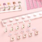 Nail Stand For Press Ons Nail Display With 96 Pcs Reusable Sticky Clear-b10-l