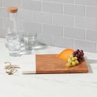 20  X 8  Marble And Wood Serving Board - Threshold