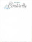 Walt Disney Productions Cinderella Original Film Release 5 Letterhead 1949 Mint