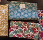 Lot Of 8 Vintage Cotton Feed Flour Sacks Fabric Flowers Floral Scrolls 
