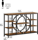 47  Industrial Console Tables For Entryway Rustic Sofa Table Behind Couch 4 Tier