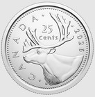 2026-w Mintmark Canada 25 Cent Quarter Coin Winnipeg 50th Anniversary From Set