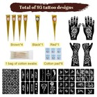 95 Pcs Temporary Tattoos Stencils Kit temporary Tattoos Kit - 6 Pcs 3 Color b   