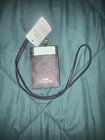 Dark Brown Coach Lanyard Id card Holder Nwt