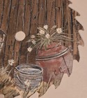 7    Hand Painted Saw Blade Wall Folk Art On Metal Circular Blade Milk Barrel Can
