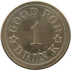 Carson City  Nevada Nv Frank s Museum Saloon Good For 1 Drink Trade Token Rd