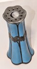 Eamco Electrolytic Art Metal Co  Nj Sterling Silver Overlay Blue Hatpin Holder