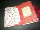 Handmade Christmas Junk Journal Folio Holiday Blank Journal With Ephemera