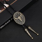 Western Cowboy Bolo Tie For Men Rodeo Western Bolo Tie 05  Longhorn-bronze