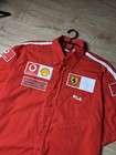 Vintage Ferrari Fila Scuderia F1 Racing Polo Shirt Xxl Red Vodafone Shell